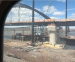 End of one of the new arches.